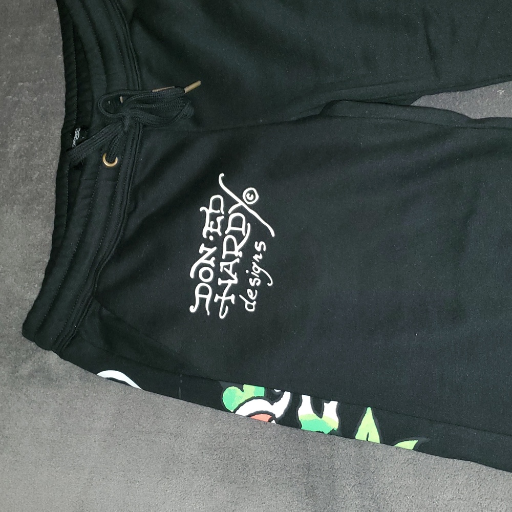 Ed Hardy Love Heart Tatti Inspired Sweatpants - Picture 5 of 6